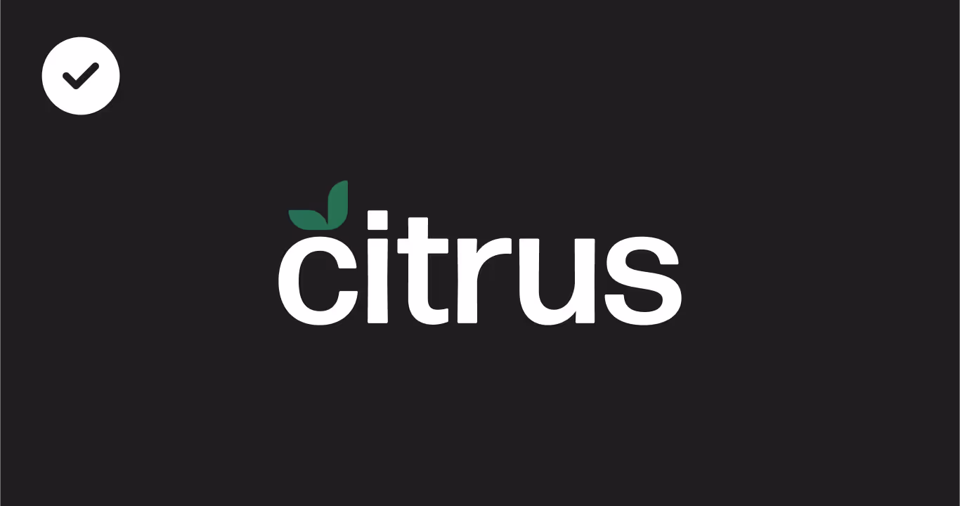 Graphic of the white citrus logo