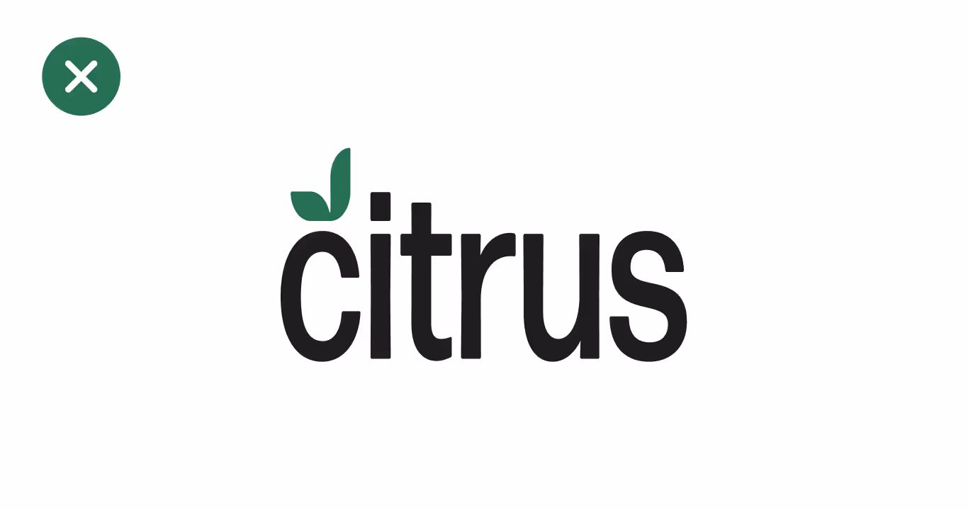 Graphic of a stretched logo