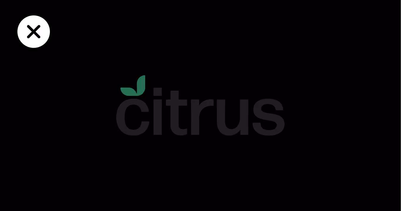 Graphic of the citrus logo with poor color contrast