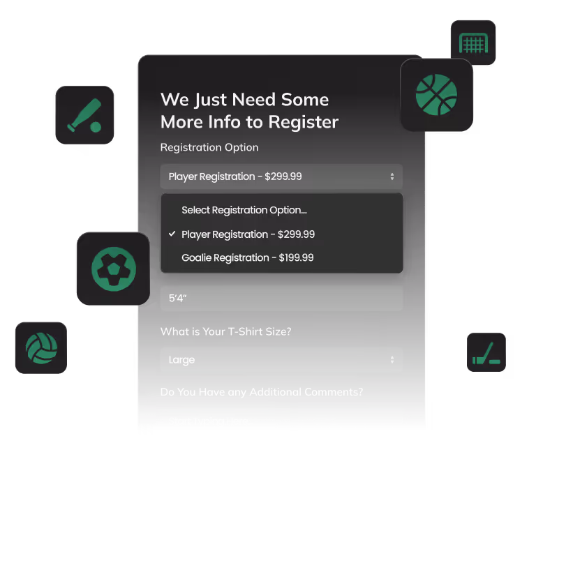 Graphic custom order options