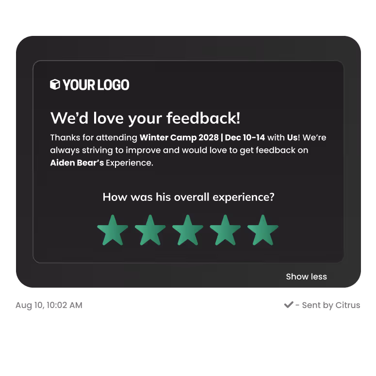 Graphic of a feedback request