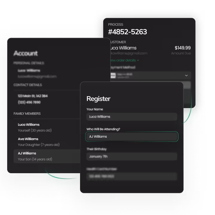 Graphic of easy registration